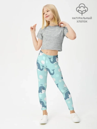 Леггинсы для девочки / Единорогие киты