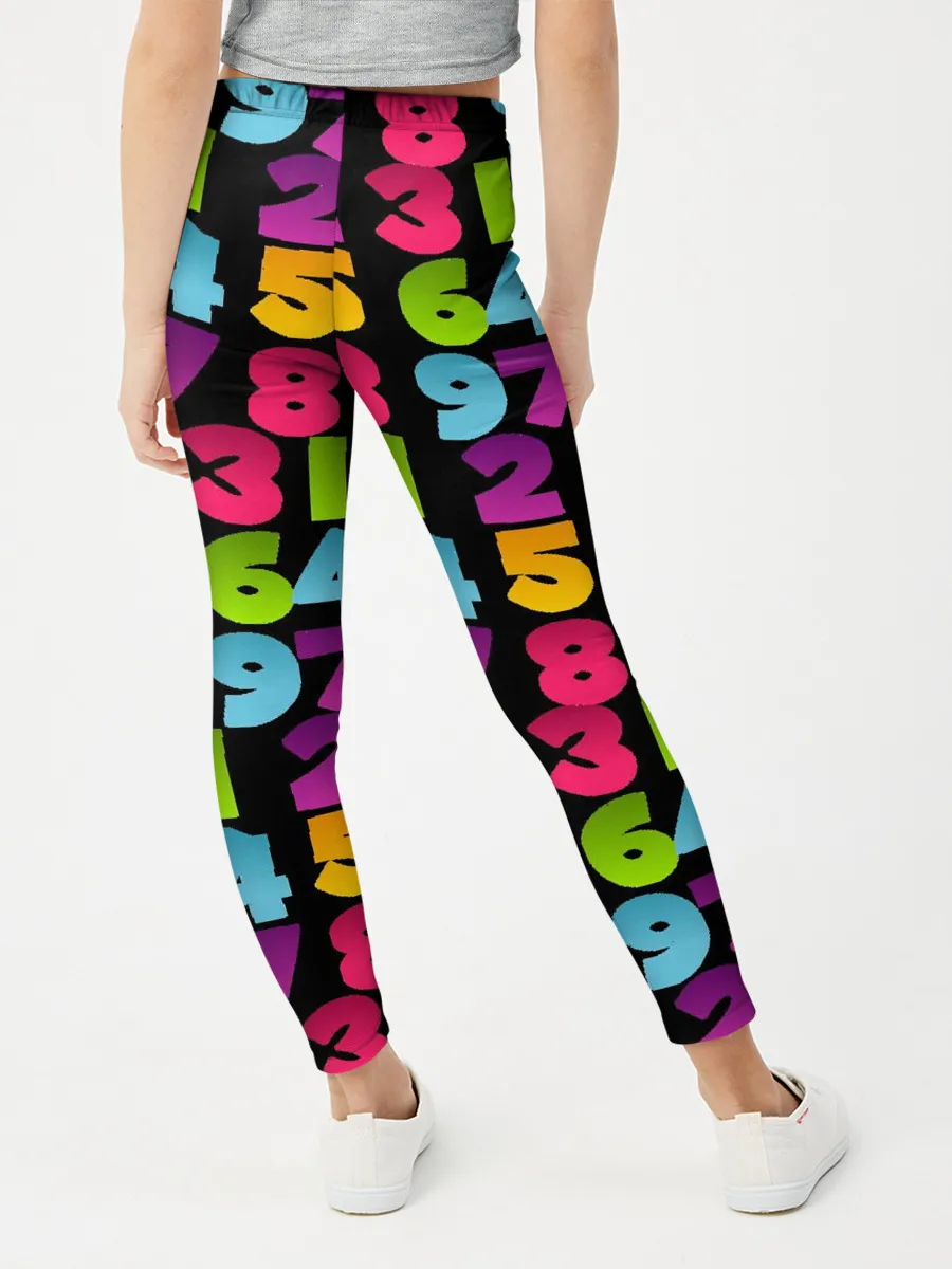 Леггинсы для девочки / цифры