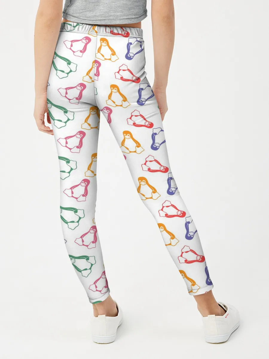 Леггинсы для девочки / Linux Ядро Пингвин