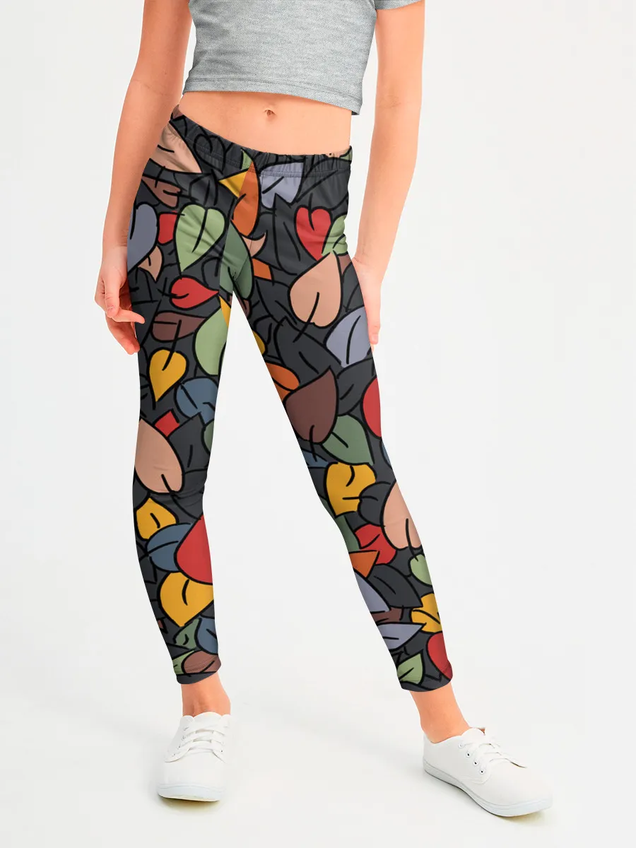 Леггинсы для девочки / Рисованная Осень