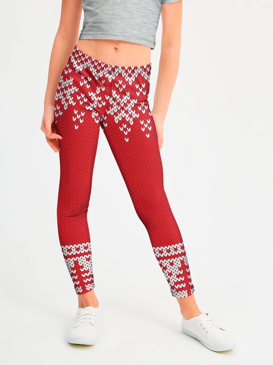 Леггинсы для девочки / Зимний лес