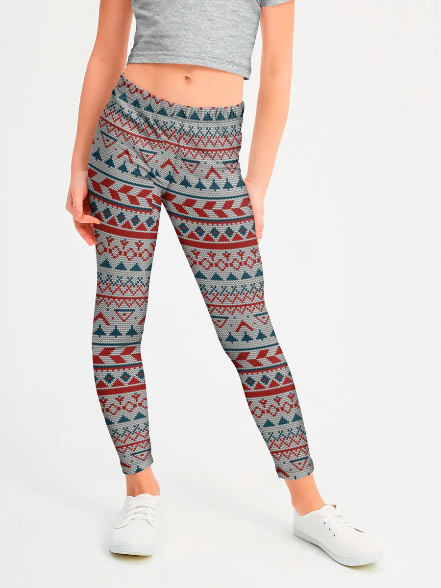 Леггинсы для девочки / Скандинавский орнамент