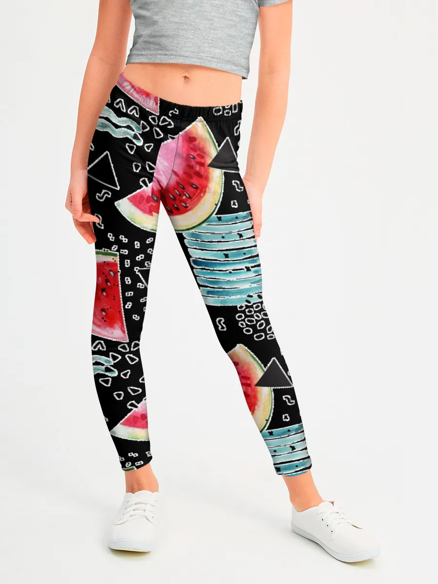 Леггинсы для девочки / сладкий арбуз