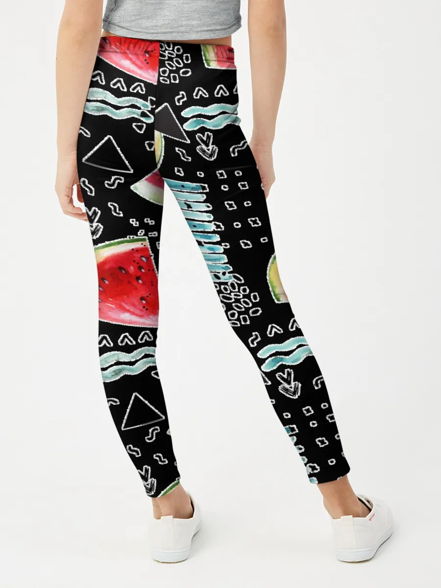 Леггинсы для девочки / сладкий арбуз