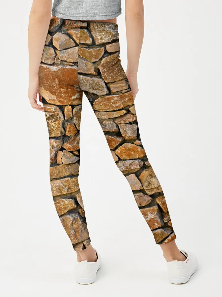 Леггинсы для девочки / Каменная стена