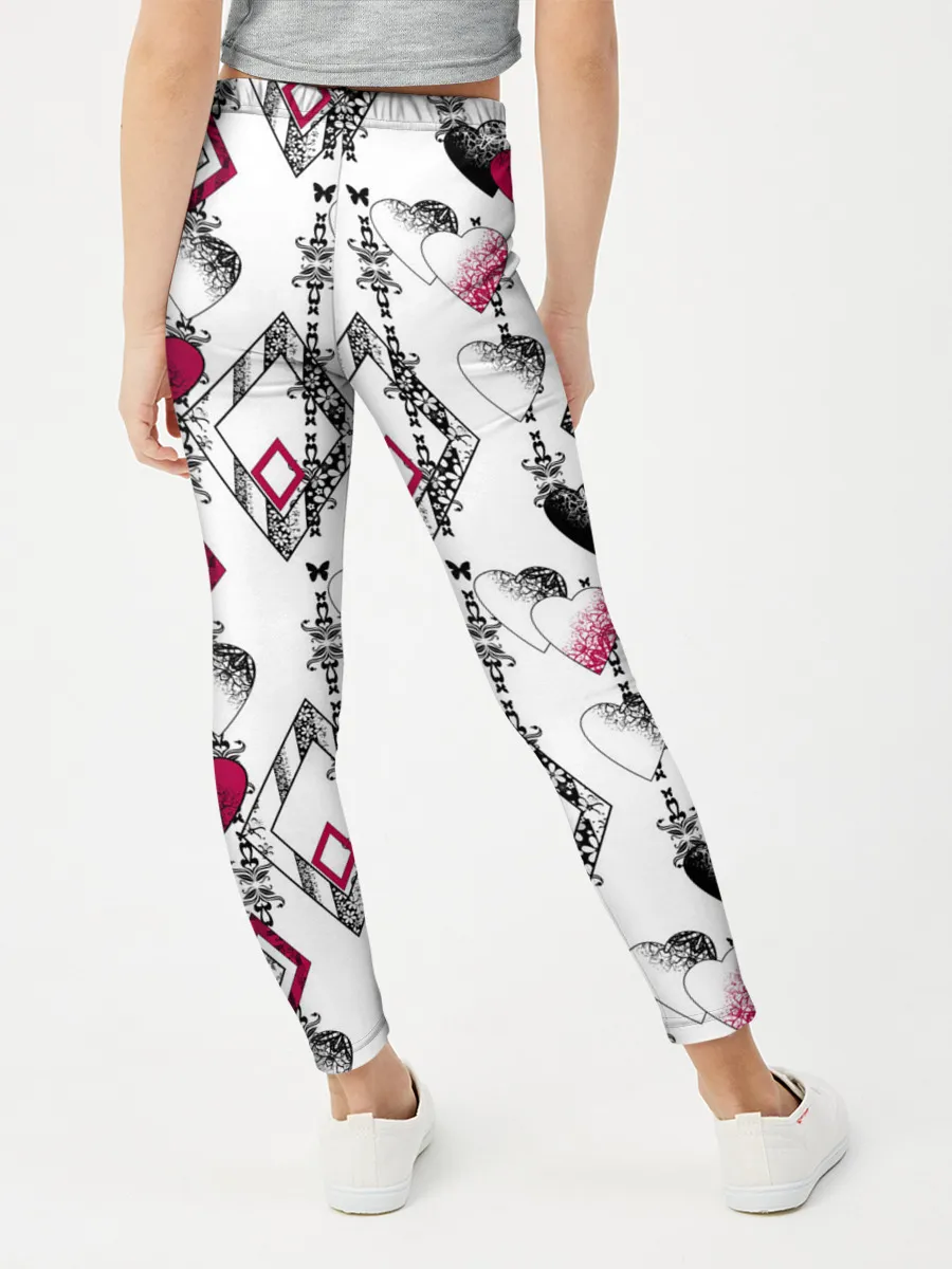 Леггинсы для девочки / Абстрактный современный узор