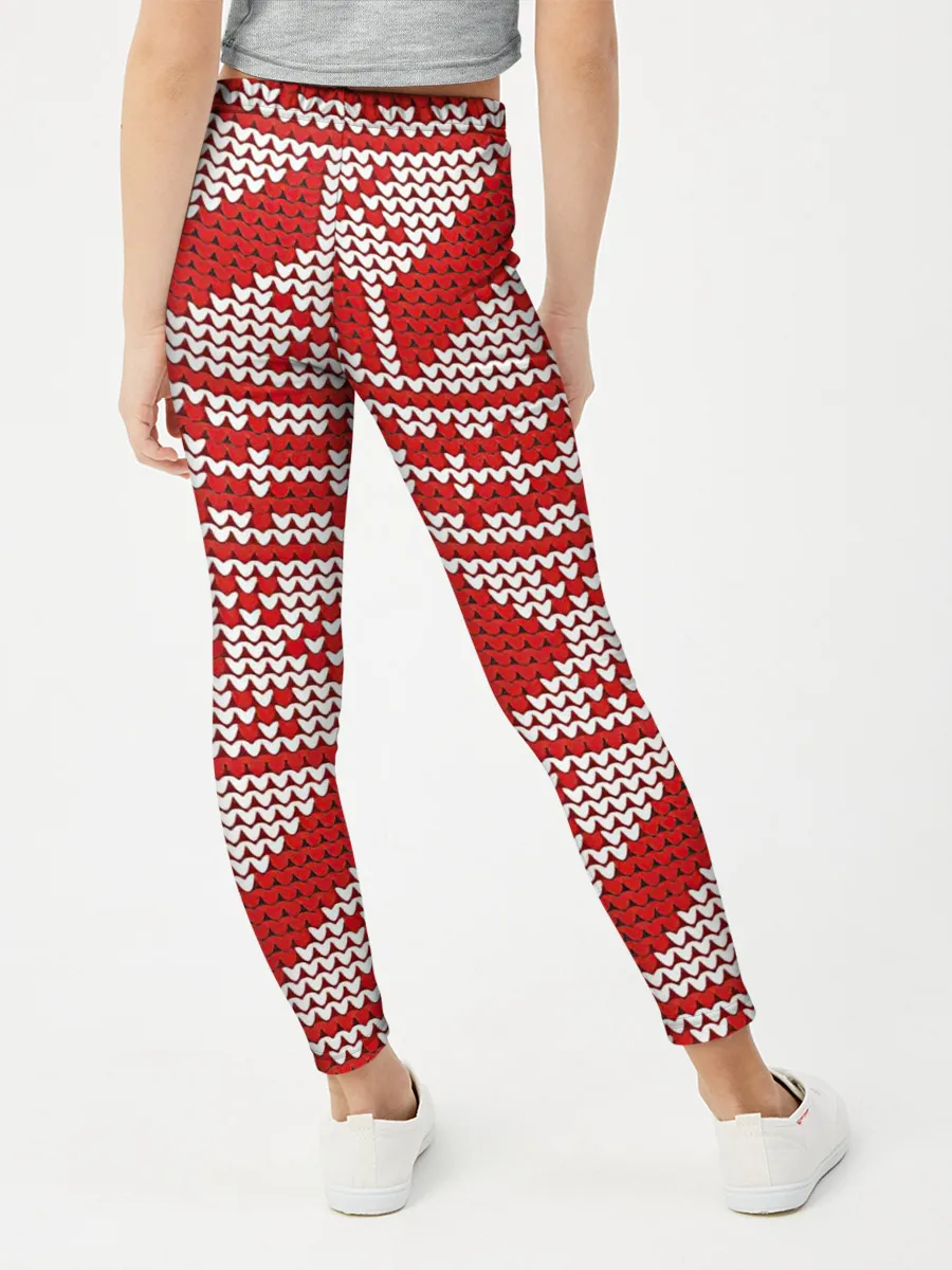 Леггинсы для девочки / Вязаный рисунок