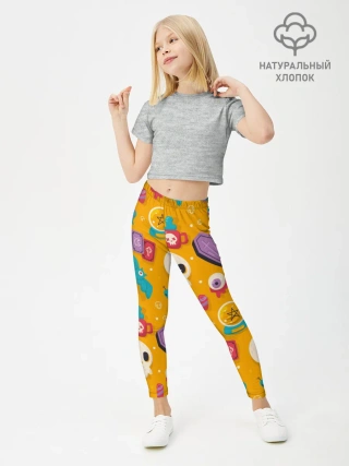 Леггинсы для девочки / Весенний Хэллоуин