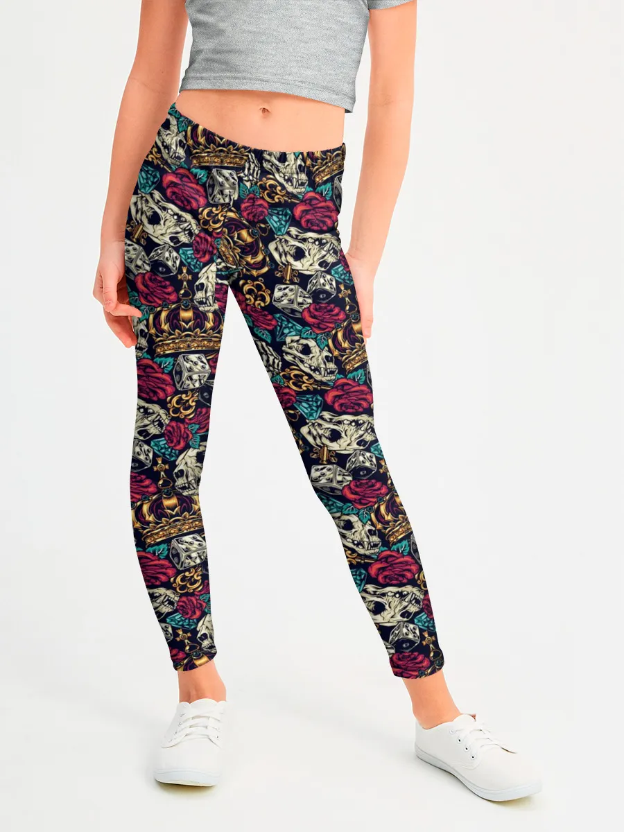 Леггинсы для девочки / Тату