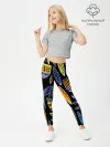 Леггинсы для девочки / цветы фараона