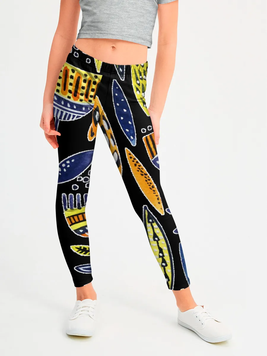 Леггинсы для девочки / вечные цветы фараона