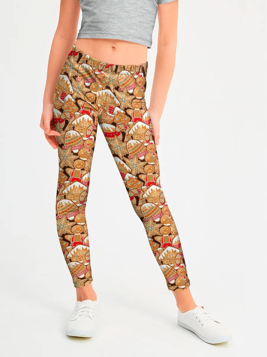 Леггинсы для девочки / Праздничное Печенье