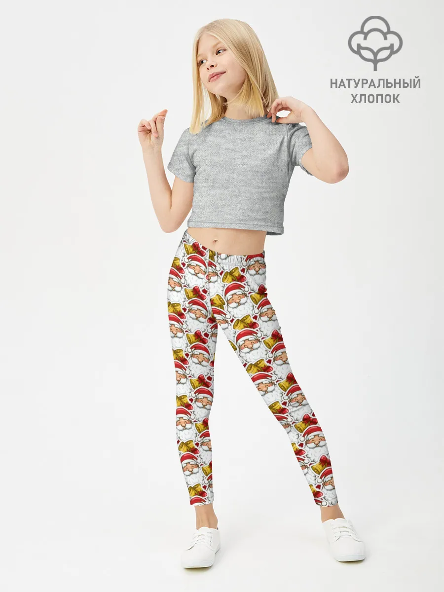 Леггинсы для девочки / Дед Мороз