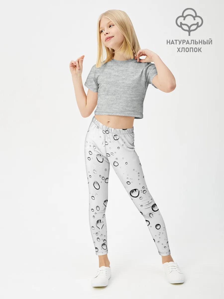 Леггинсы для девочки / Утренний дождь