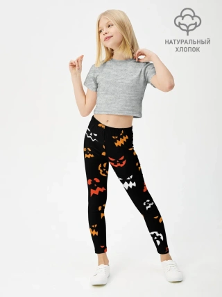 Леггинсы для девочки / Разный тыквенсон