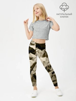 Леггинсы для девочки / Мягкая мятая бумага