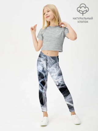 Леггинсы для девочки / Графика дыма