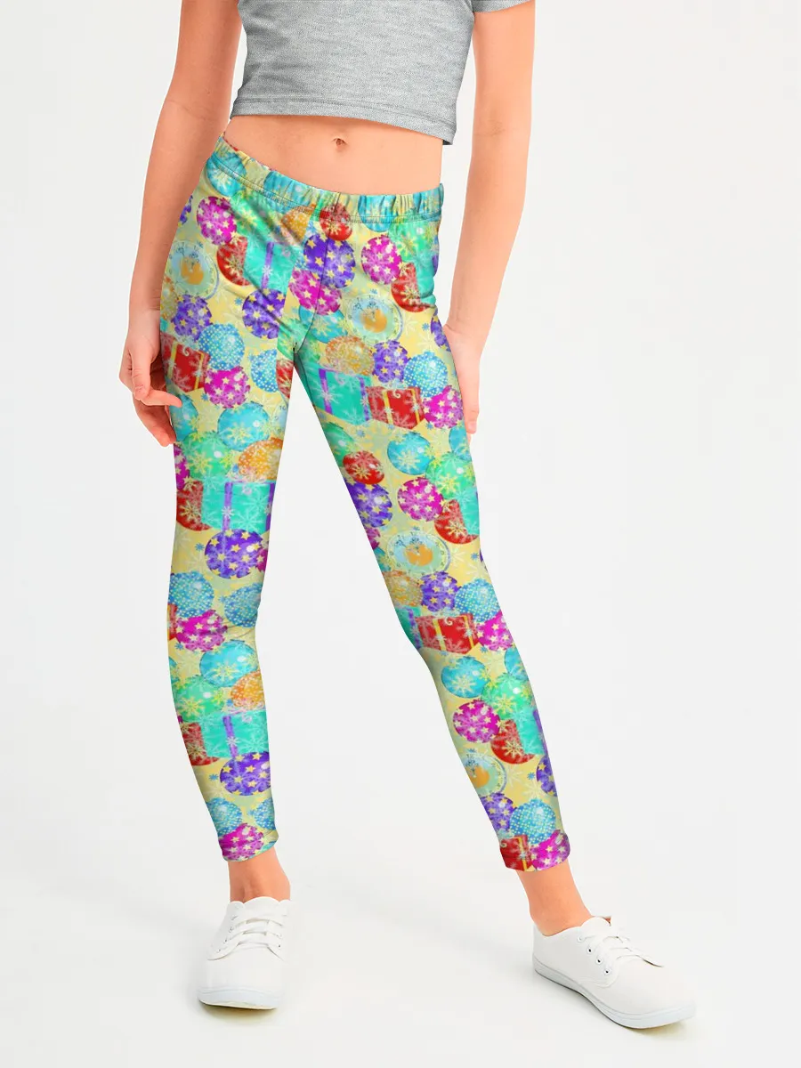 Леггинсы для девочки / Новогодние Игрушки и Подарки