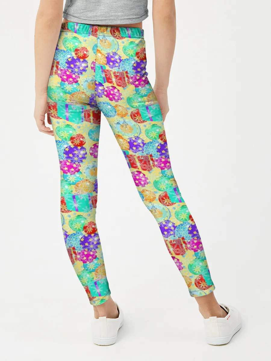 Леггинсы для девочки / Новогодние Игрушки и Подарки