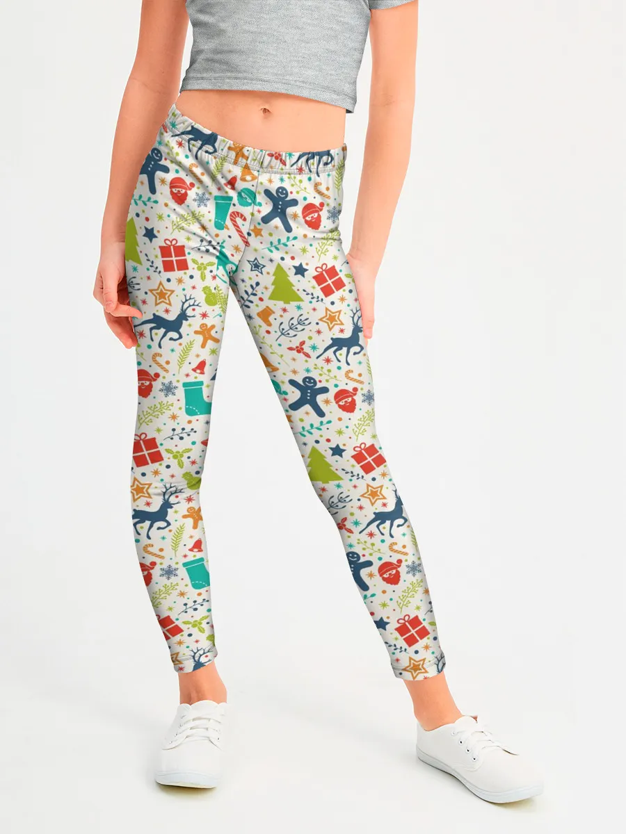 Леггинсы для девочки / Символика Нового Года