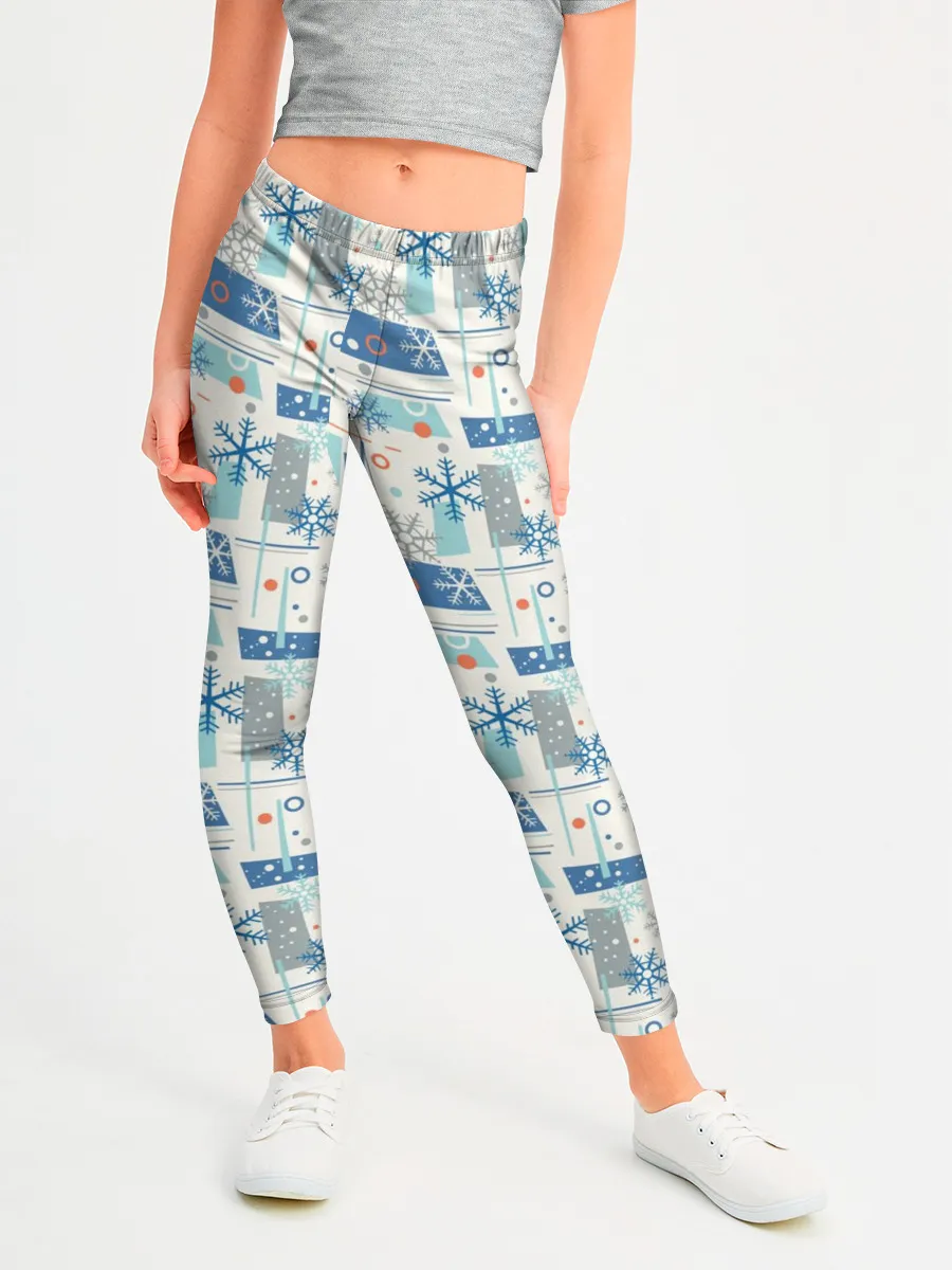 Леггинсы для девочки / Зимний Дизайн