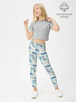 Леггинсы для девочки / Зимний Дизайн