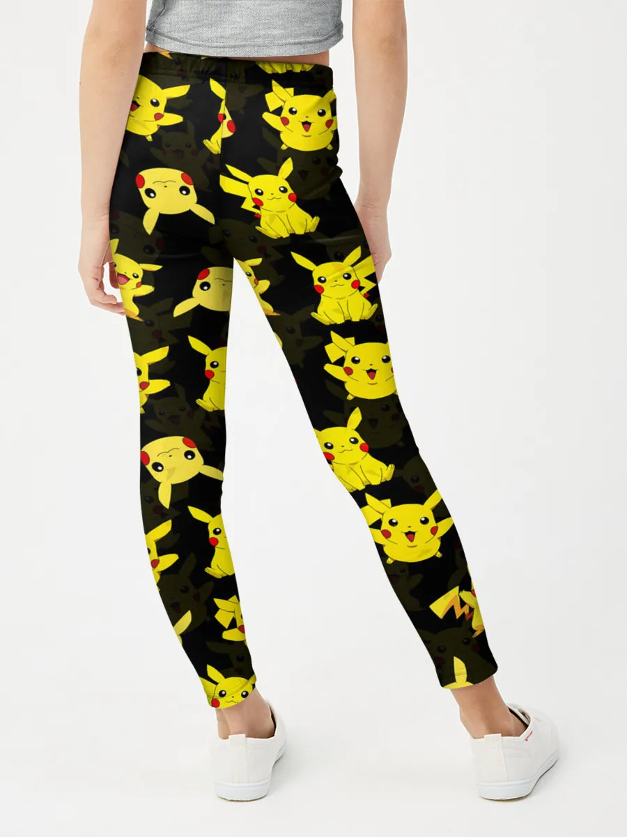 Леггинсы для девочки / ПИКАЧУ ПАТТЕРН / PIKA PIKACHU /