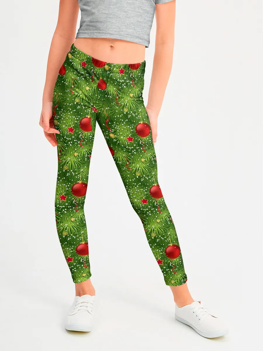 Леггинсы для девочки / Зелёная Ёлка