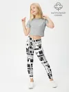 Леггинсы для девочки / BON JOVI ЛОГОБОМБИНГ | БОН ДЖОВИ ПАТТЕРН