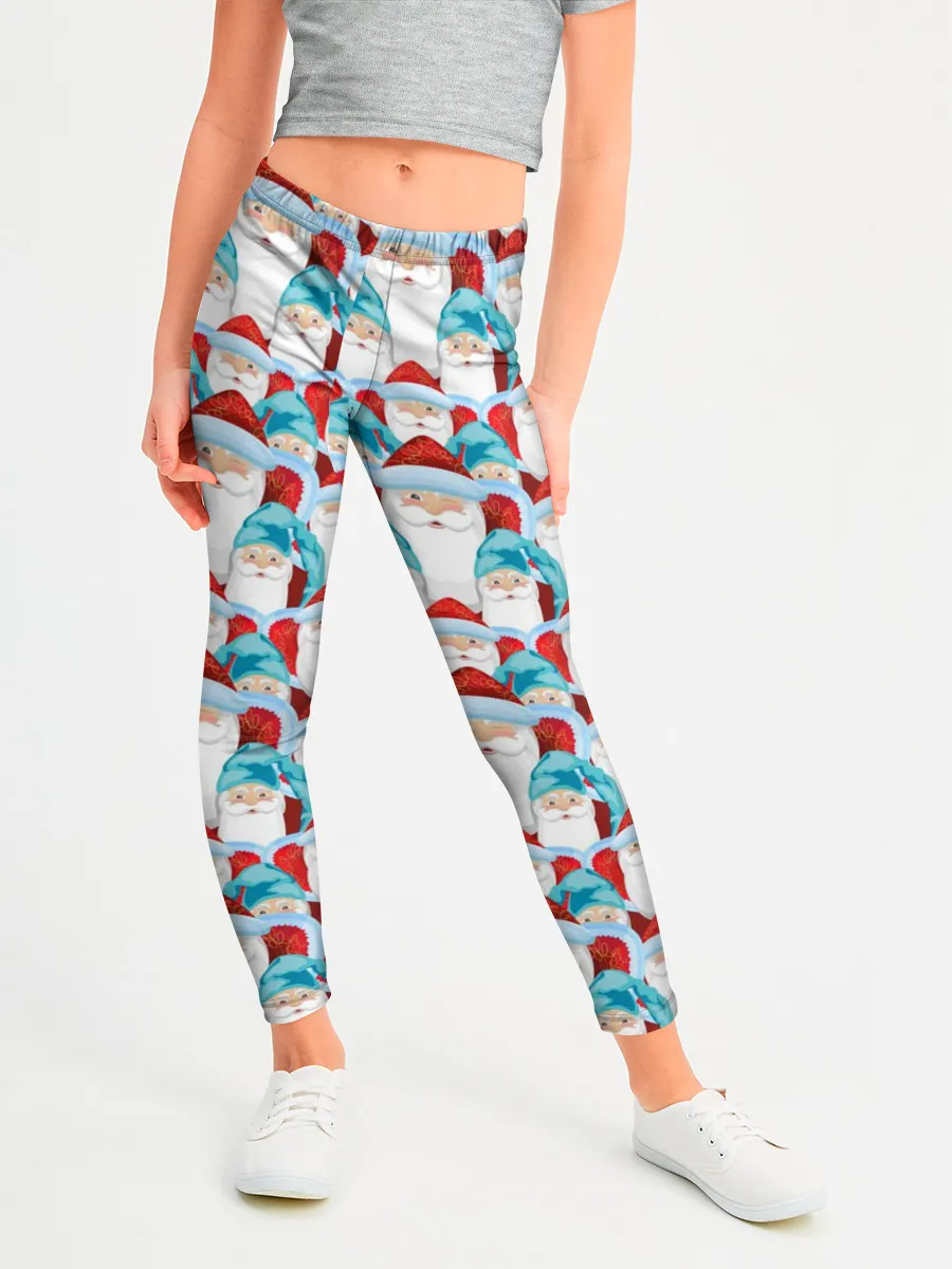 Леггинсы для девочки / Дедушки Морозы