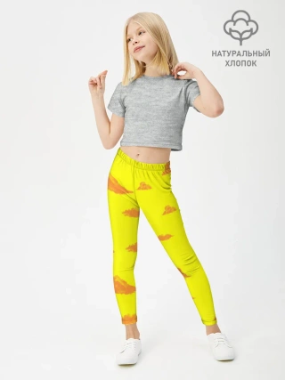 Леггинсы для девочки / Рыжие облака