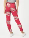 Леггинсы для девочки / Красные цветы розы