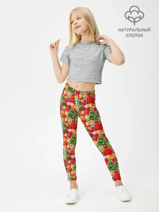 Леггинсы для девочки / Merry Christmas