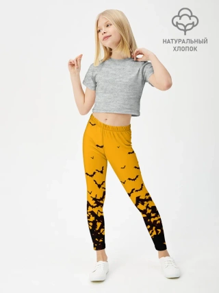 Леггинсы для девочки / ХЕЛЛОУИНСКИЕ ЛЕТУЧИЕ МЫШИ