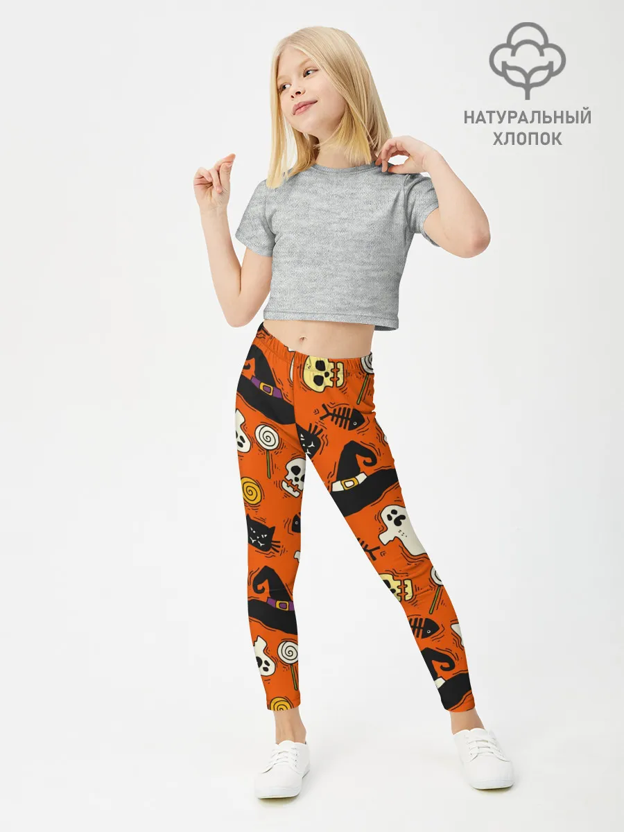 Леггинсы для девочки / Хэллоуинские шалости