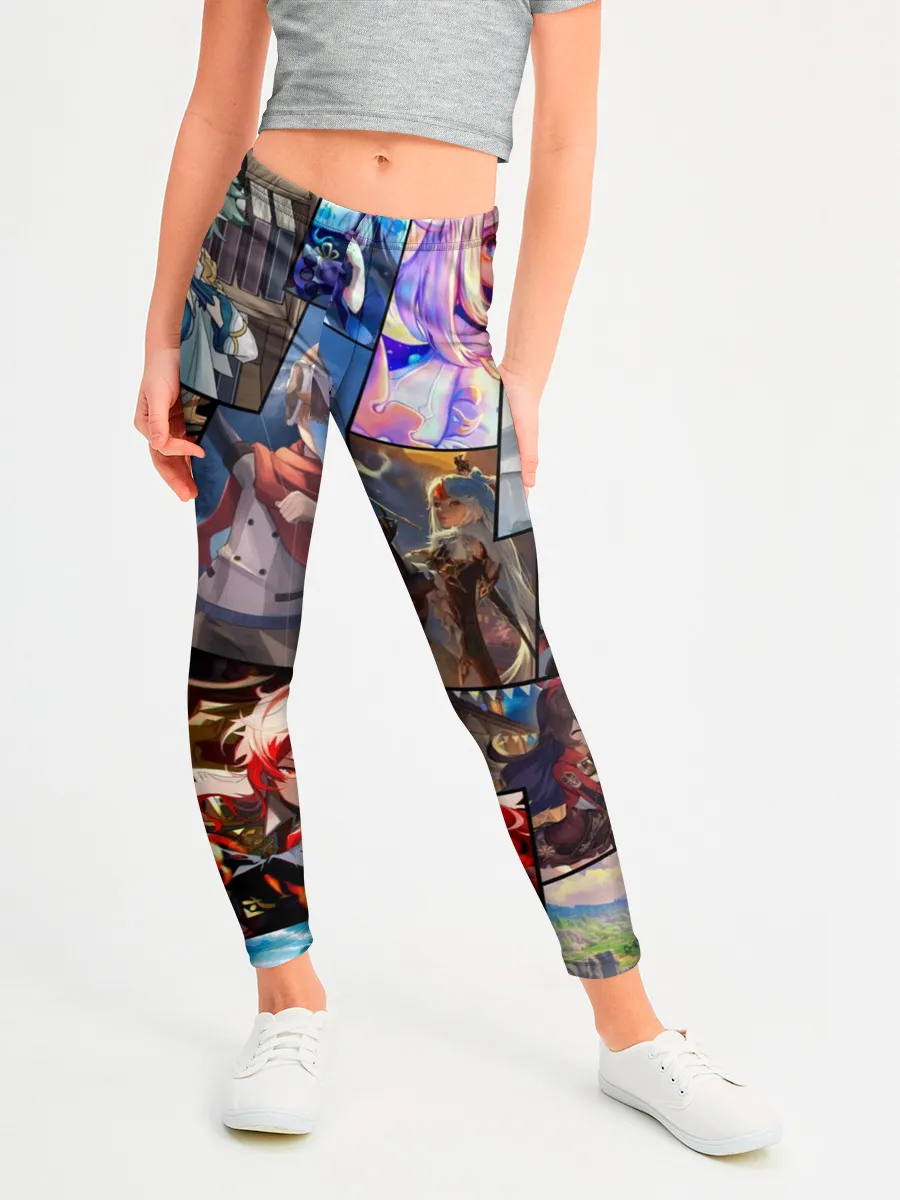 Леггинсы для девочки / Геншин импакт, персонажи