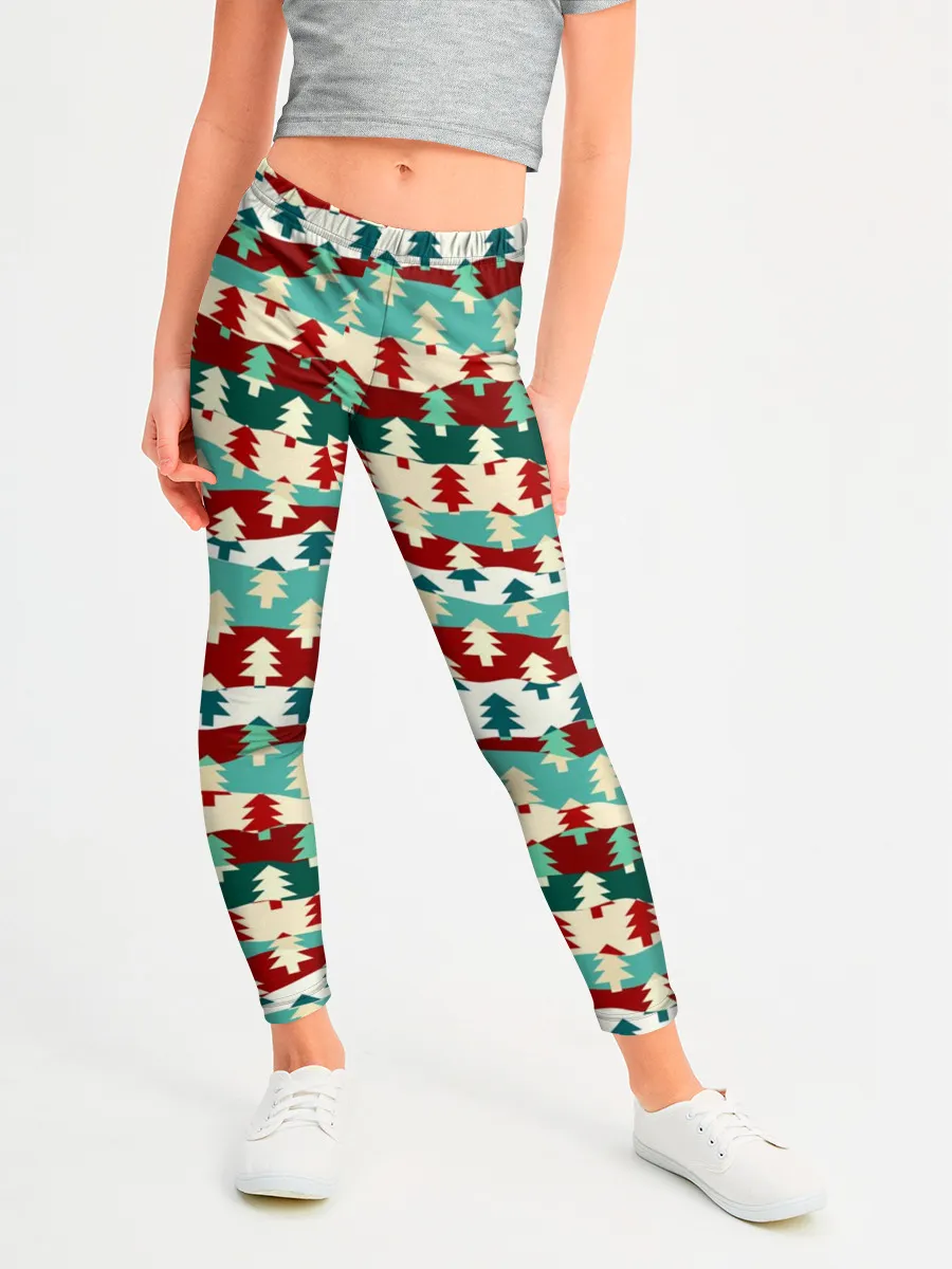 Леггинсы для девочки / Ёлочки
