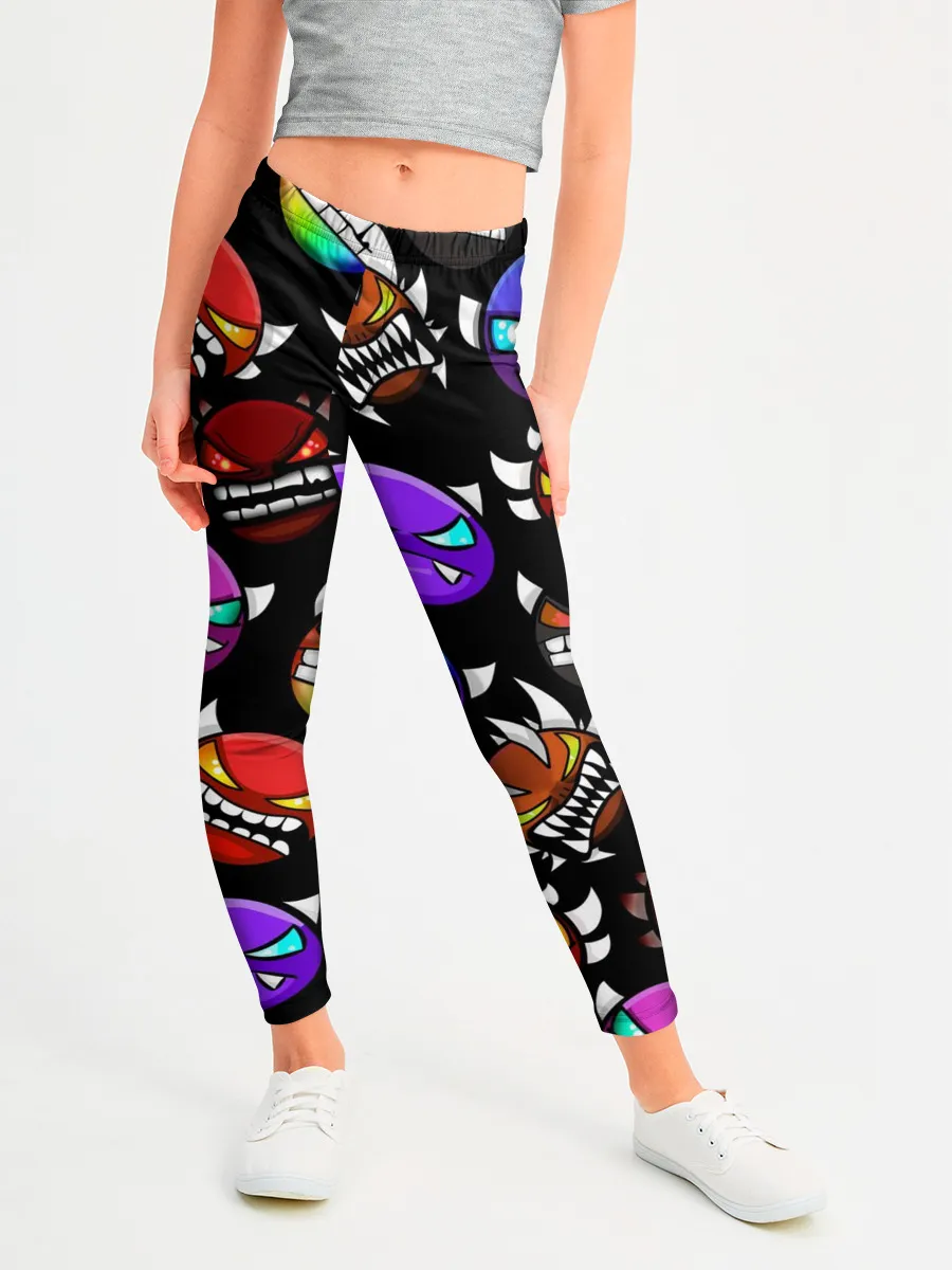 Леггинсы для девочки / Geometry Dash Demons