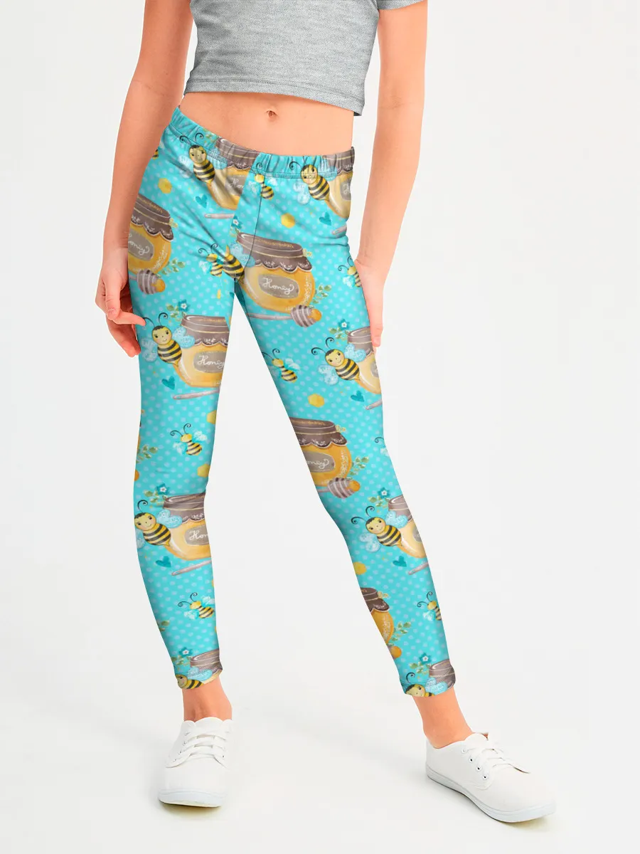 Леггинсы для девочки / Кто пчелок уважает