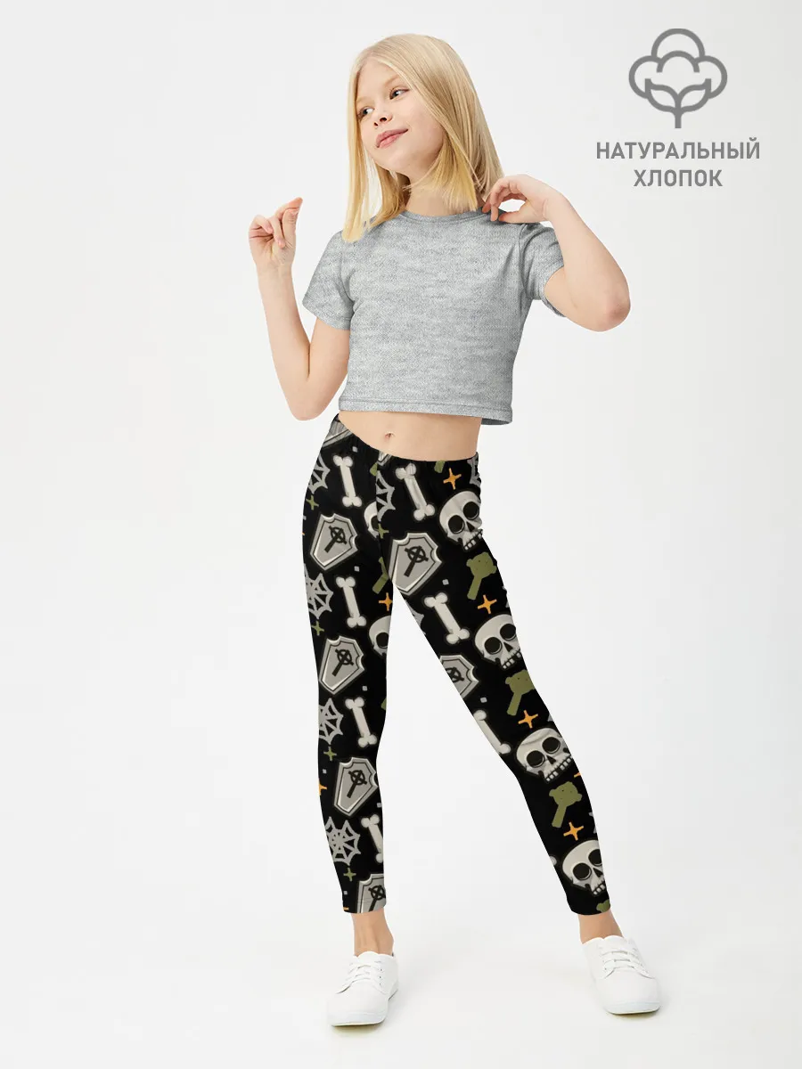Леггинсы для девочки / Patern Halloween 18