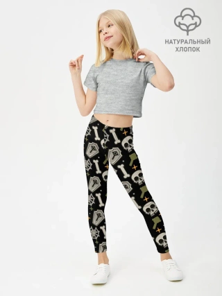 Леггинсы для девочки / Patern Halloween 18