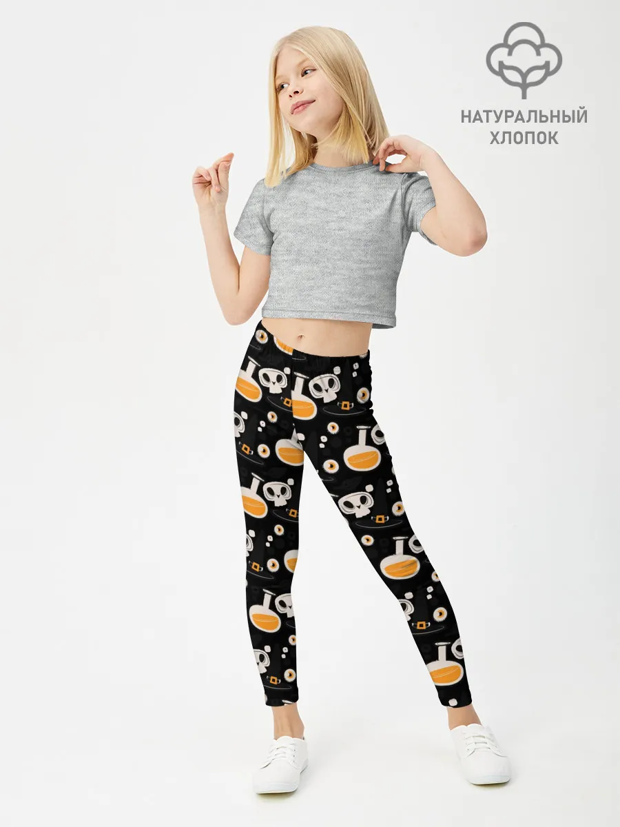 Леггинсы для девочки / Patern Halloween 15