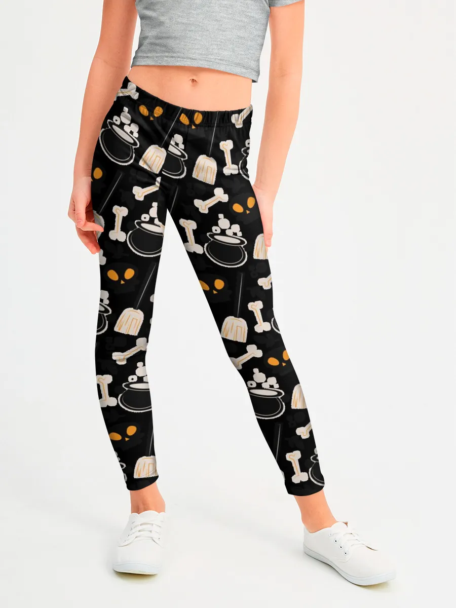 Леггинсы для девочки / Patern Halloween 14