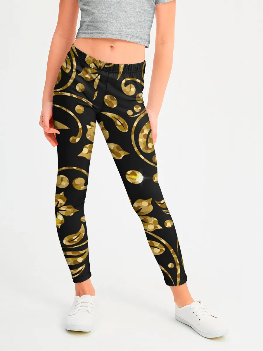 Леггинсы для девочки / Золотой Орнамент