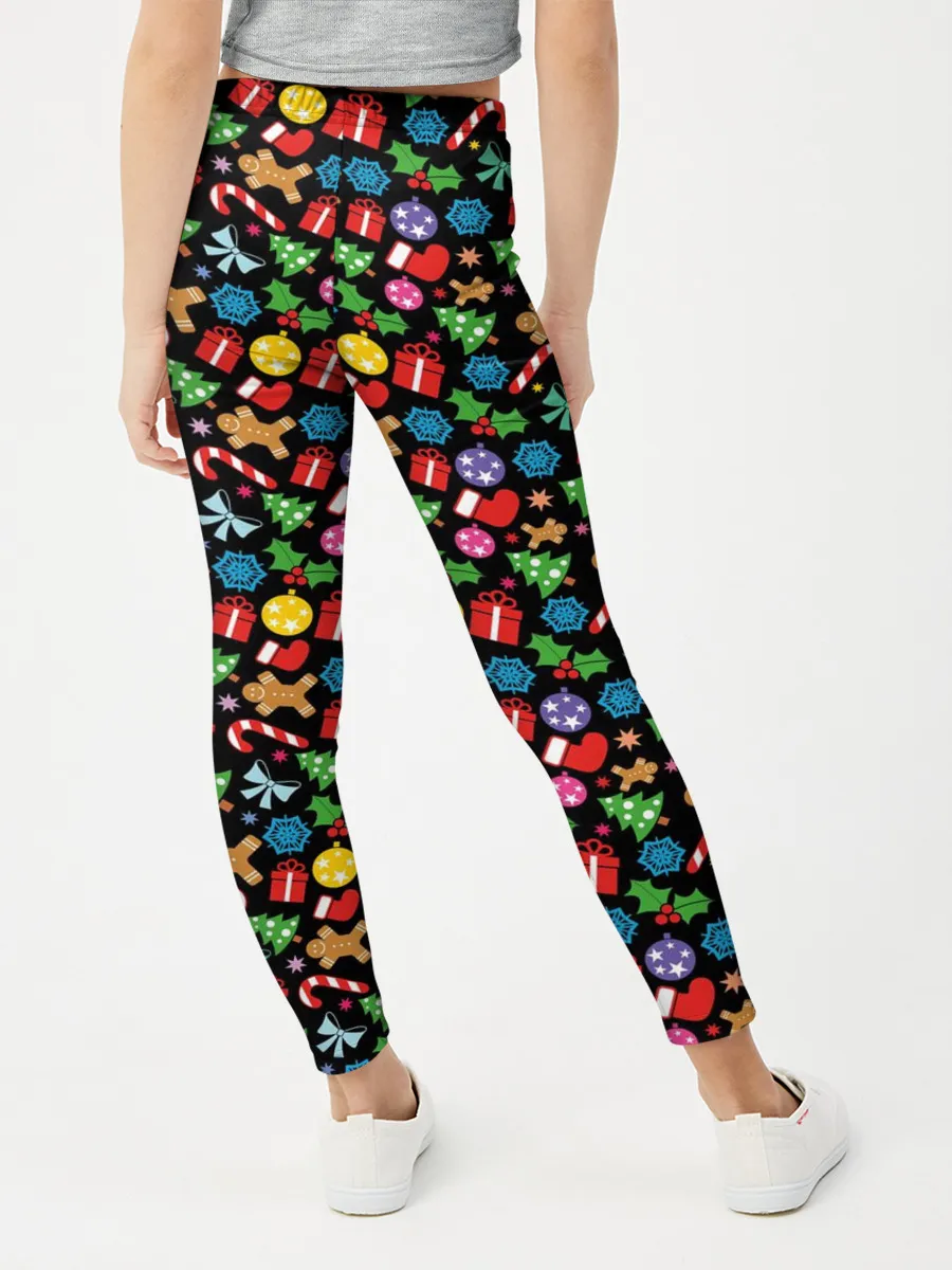 Леггинсы для девочки / Новогодне-Рождественская Символика