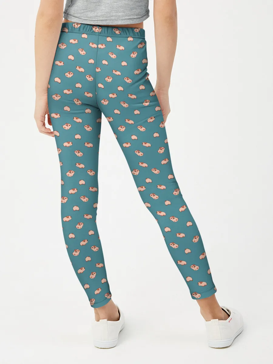 Леггинсы для девочки / Паттерн хомячков