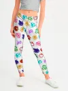 Леггинсы для девочки / 7 СМЕРТНЫХ ГРЕХОВ ЦВЕТНОЙ ПАТТЕРН СИМВОЛЫ