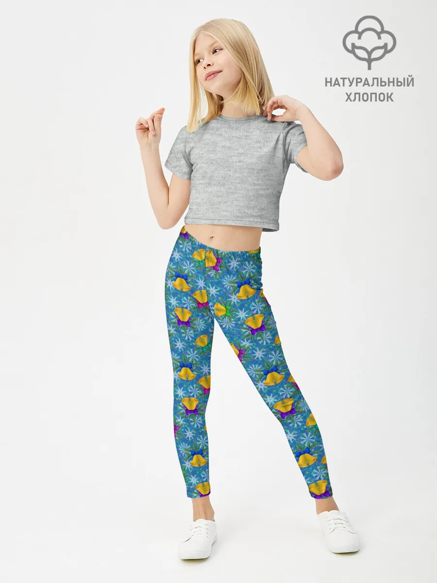 Леггинсы для девочки / Праздничные Колокольчики