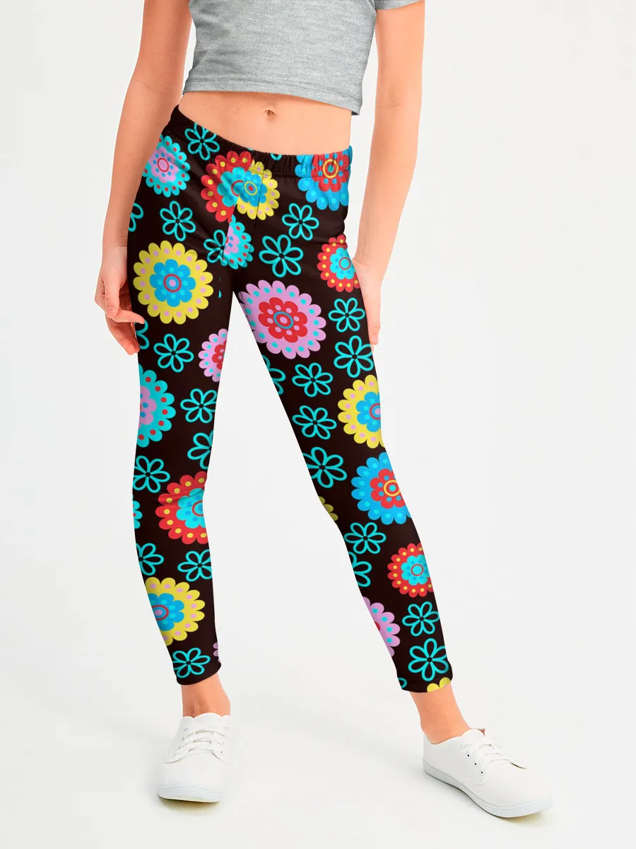 Леггинсы для девочки / Flоwers