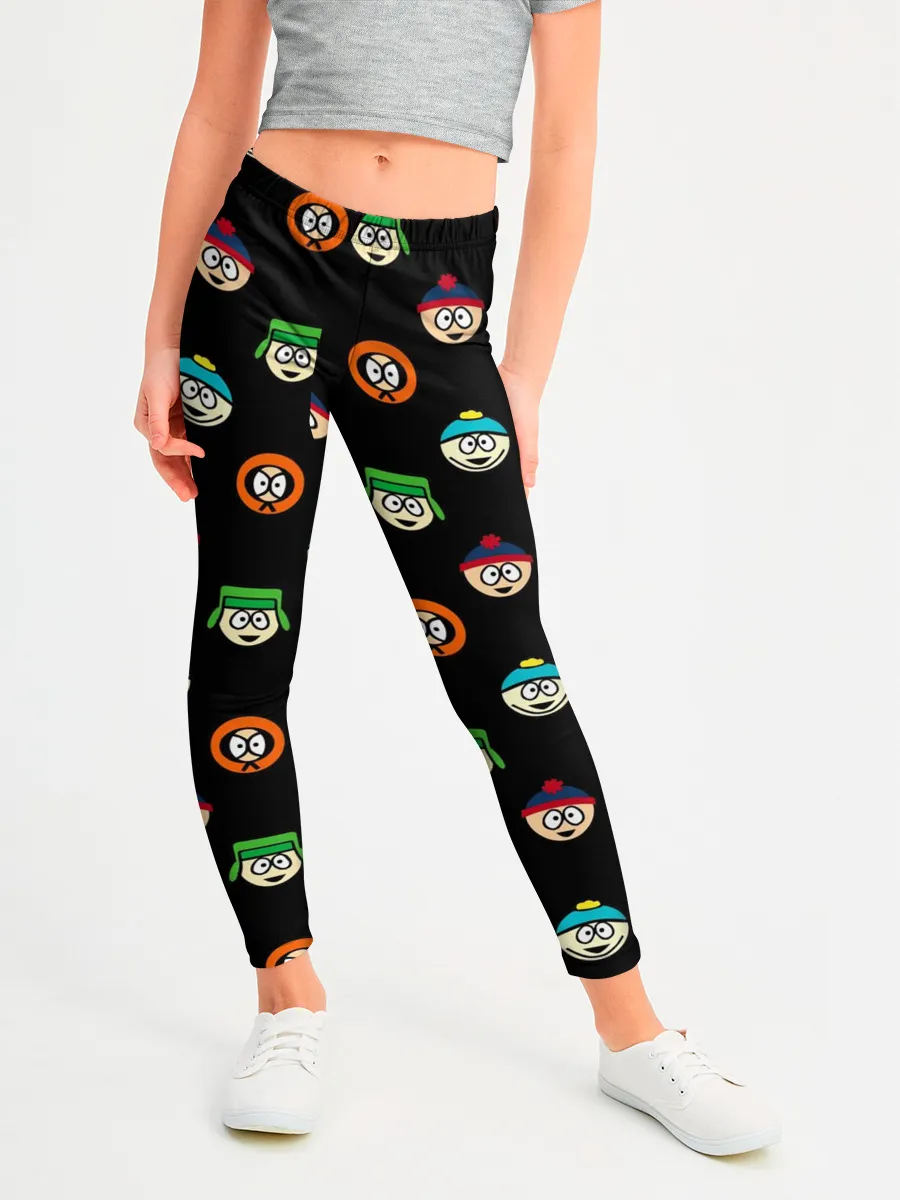 Леггинсы для девочки / Южный парк, паттерн